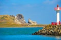 Howth Lighthouse and Seashore north of Dublin Ireland Royalty Free Stock Photo