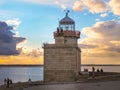 Howth Lighthouse at Sunset, Dublin, Ireland Royalty Free Stock Photo