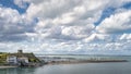 Howth marina and Martello Tower, popular tourist attraction, Dublin