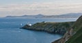 Howth peninsula lighthouse and Dublin bay Royalty Free Stock Photo