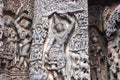 Stone carvings of hoyasala temples Royalty Free Stock Photo