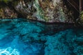 Hoyo Azul in Punta Cana, Dominican Republic Royalty Free Stock Photo