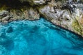 Hoyo Azul in Punta Cana, Dominican Republic Royalty Free Stock Photo