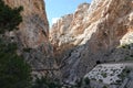 Hoyo valley gorge at Caminito del Rey in Andalusia, Spain Royalty Free Stock Photo