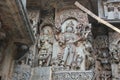 Hoysaleswara Temple wall carving of Lord shiva - mashana bhairava