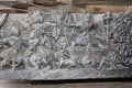 Hoysaleswara Temple War Carving depicting Mahabharata War scene Royalty Free Stock Photo