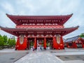 Hozo-mon Gate at Senso-ji Temple in Tokyo Asakusa - TOKYO, JAPAN - JUNE 12, 2018