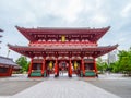 Hozo-mon Gate at Senso-ji Temple in Tokyo Asakusa - TOKYO, JAPAN - JUNE 12, 2018