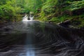 The HoÃÂ«gne river in the Belgium Ardennes is a small river full of cascades in the Liege Province Royalty Free Stock Photo