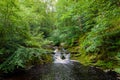 The HoÃÂ«gne river in the Belgium Ardennes is a small river full of cascades in the Liege Province