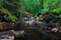 The HoÃÂ«gne river in the Belgium Ardennes is a small river full of cascades in the Liege Province