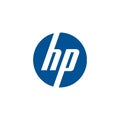 Hp logo editorial illustrative on white background Royalty Free Stock Photo