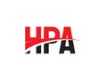 HPA Letter Initial Logo Design Vector Illustration