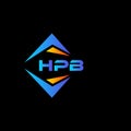 HPB abstract technology logo design on Black background. HPB creative initials letter logo concept Royalty Free Stock Photo