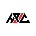 HPC triangle letter logo design with triangle shape. HPC triangle logo design monogram. HPC triangle vector logo template with red Royalty Free Stock Photo