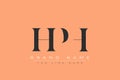 HPH abstract letter logo design Royalty Free Stock Photo