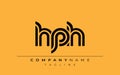 HPH Creative Unique Modern Letter Logo Design Royalty Free Stock Photo