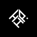 HPH letter logo design on black background. HPH creative initials letter logo concept. HPH letter design Royalty Free Stock Photo