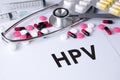 HPV CONCEPT Royalty Free Stock Photo