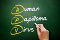 HPV - Human Papilloma Virus acronym Royalty Free Stock Photo