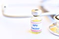 HPV vaccine for injection Royalty Free Stock Photo