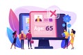 Ageism social problem concept vector illustration