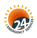 24hr emergency services logo