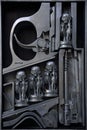 HR Giger sculpture in metal