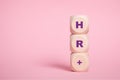 HR Breast Cancer Acronym, On Wooden cubes