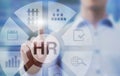 HR, human resources concept diagram Royalty Free Stock Photo