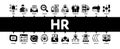 Hr Human Resources Minimal Infographic Banner Vector Royalty Free Stock Photo