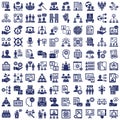 HR Management Vector Icons Set every single icon can be easily modified or edited Royalty Free Stock Photo