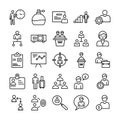 HR Managementvector icon which can be easily modified or edits pack every single vector icon which can be easily modified or edit Royalty Free Stock Photo