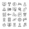 HR Managementvector icon which can be easily modified or edits pack every single vector icon which can be easily modified or edit Royalty Free Stock Photo