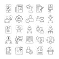 HR Managementvector icon which can be easily modified or edits pack every single vector icon which can be easily modified or edit Royalty Free Stock Photo