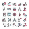 HR Managementvector icon which can be easily modified or edits pack every single vector icon which can be easily modified or edit Royalty Free Stock Photo