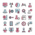HR Managementvector icon which can be easily modified or edits pack every single vector icon which can be easily modified or edit Royalty Free Stock Photo