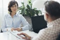 HR manager trying to increase employee motivation Royalty Free Stock Photo