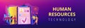 HR software concept banner header.