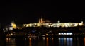 Hradcana Night Prag - nocni Praha Royalty Free Stock Photo