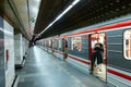 Hradcanska Metro station Royalty Free Stock Photo