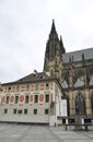 Hradcany courtyard Historic Buildings from Prague in Czech Republic