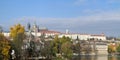 Hradcany - Prague castle and cathedral of St Vitus Royalty Free Stock Photo