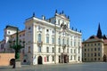 Hradcany square. Archbishop`s Palace. Prague Royalty Free Stock Photo