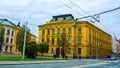 HRADEC KRALOVE, CZECH REPUBLIC, APRIL 30, 2015: central part of czech city hradec kralove is full of historical