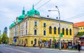 HRADEC KRALOVE, CZECH REPUBLIC, APRIL 30, 2015: central part of czech city hradec kralove is full of historical