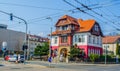 HRADEC KRALOVE, CZECH REPUBLIC, APRIL 30, 2015: central part of czech city hradec kralove is full of historical