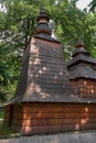 Hradec Kralove, Czech Republic - July 22, 2023 - wooden temple Church of St. Nicholas