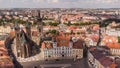 Hradec Kralove old town from above