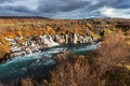 Hraunfossar waterfall, Iceland Royalty Free Stock Photo